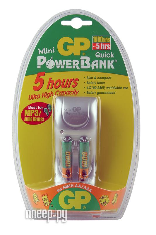    GP PowerBank Mini Quick + 2 . AAA 1000 mAh (PB25GS100-C2