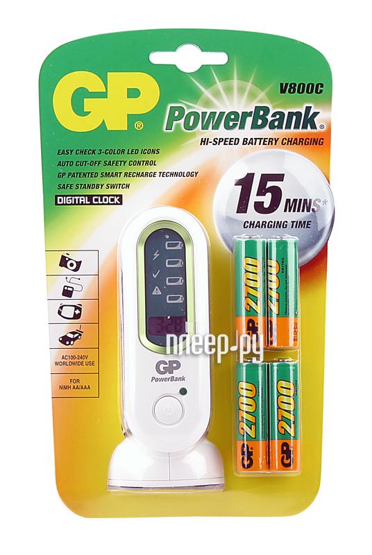    GP PowerBank V800C + 4 . AA 2700 mAh (PB80GS270SA-U4