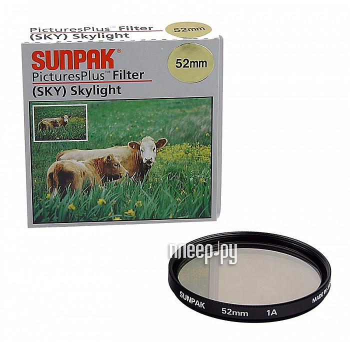 Фотография Светофильтр 55мм Sunpak Skylight 1A 55mm Фото Светофильтр 55мм Sunpak Skylight 1A 55mm