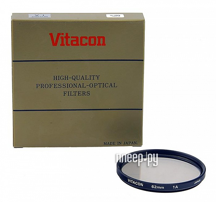 Фотография Светофильтр 72мм Vitacon Skylight 1A 72mm Фото Светофильтр 72мм Vitacon Skylight 1A 72mm