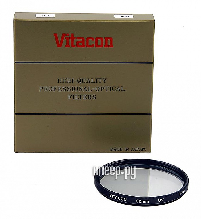 Фотография Светофильтр 62мм Vitacon UV 62mm Фото Светофильтр 62мм Vitacon UV 62mm