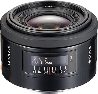 Фотография Объектив Sony SAL-28F28 28 mm F/2.8 AF Фото Объектив Sony SAL-28F28 28 mm F/2.8 AF