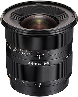   Sony SAL-1118 11-18 mm F/4.5-5.6 AF DT