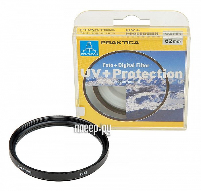 Фотография Светофильтр 72мм Praktica UV-Protect 72mm (29151 Фото Светофильтр 72мм Praktica UV-Protect 72mm (29151