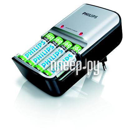 Фотография Зарядное устройство Philips SCB3075 MultiLife Photo + 4 ак. AA 2600 mAh Фото Зарядное устройство Philips SCB3075 MultiLife Photo + 4 ак. AA 2600 mAh