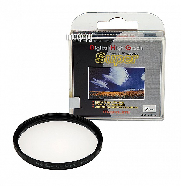 Фотография Светофильтр 55мм Marumi Super DHG Lens Protect 55mm Фото Светофильтр 55мм Marumi Super DHG Lens Protect 55mm