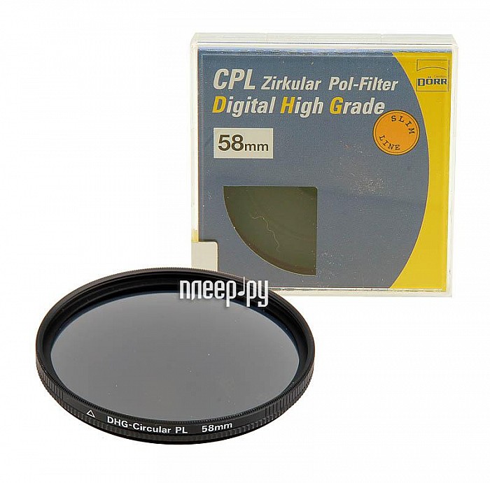 Фотография Светофильтр 58мм Doerr DHG Circular-Pol 58mm (D316158 Фото Светофильтр 58мм Doerr DHG Circular-Pol 58mm (D316158