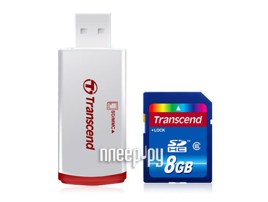 Фотография Карта памяти 8Gb - Transcend Hight-Capacity Class 6 - Secure Digital TS8GSDHC6-P2 Фото Карта памяти 8Gb - Transcend Hight-Capacity Class 6 - Secure Digital TS8GSDHC6-P2
