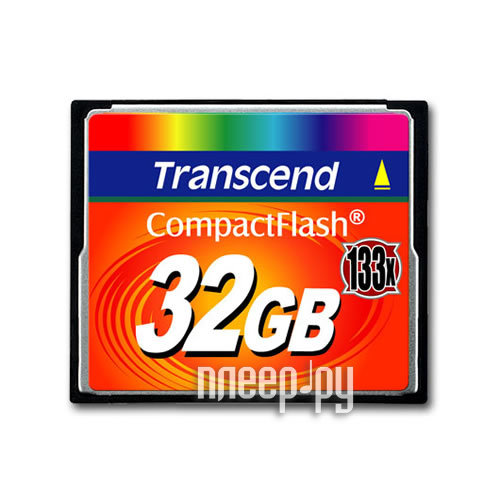 Фотография Карта памяти 32Gb - Transcend 133x Ultra Speed - Compact Flash TS32GCF133 Фото Карта памяти 32Gb - Transcend 133x Ultra Speed - Compact Flash TS32GCF133