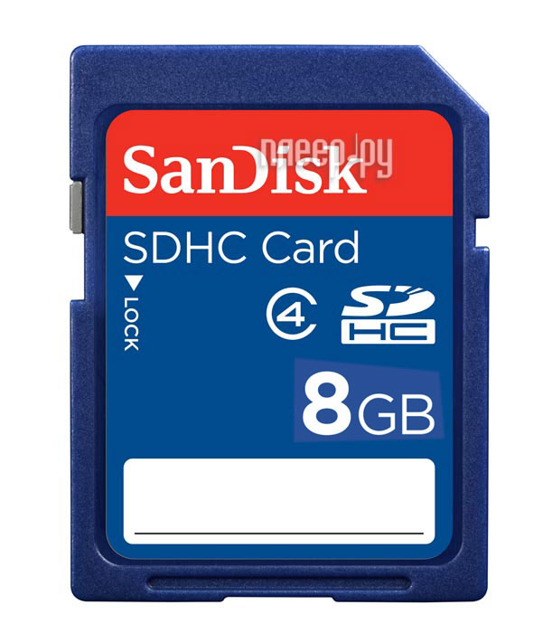    8Gb - Sandisk - Secure Digital HC Class 4 SDSDB-8192-E11 / SDSDB-008G-B35