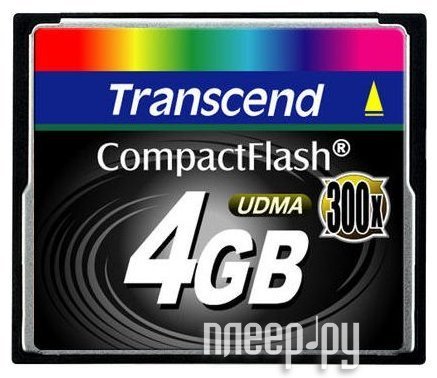 Фотография Карта памяти 4Gb - Transcend 300x Extreme Speed - Compact Flash TS4GCF300 Фото Карта памяти 4Gb - Transcend 300x Extreme Speed - Compact Flash TS4GCF300