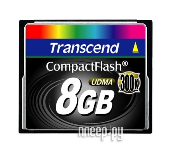 Фотография Карта памяти 8Gb - Transcend 300x Extreme Speed - Compact Flash TS8GCF300 Фото Карта памяти 8Gb - Transcend 300x Extreme Speed - Compact Flash TS8GCF300