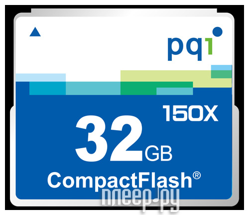 ���� ����� ������ 32Gb - PQI 150x - Compact Flash