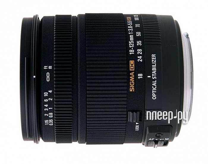   Sigma AF 18-125mm f/3.8-5.6 DC OS HSM Nikon F