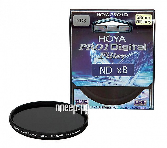 Фотография Светофильтр 72мм HOYA Pro 1D ND x8 72mm 76115 Фото Светофильтр 72мм HOYA Pro 1D ND x8 72mm 76115