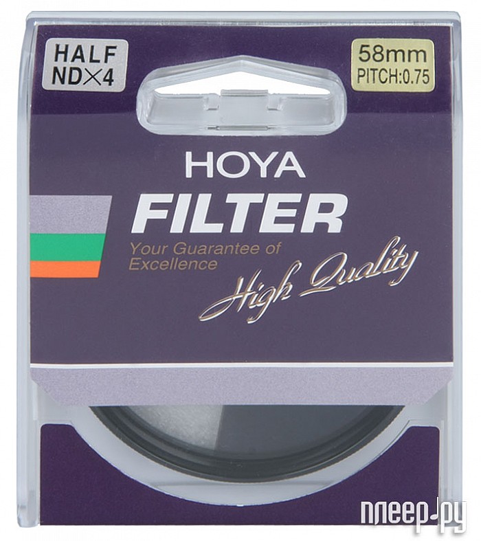 Фотография Светофильтр 58мм HOYA HALF ND x4 58mm 76084 Фото Светофильтр 58мм HOYA HALF ND x4 58mm 76084