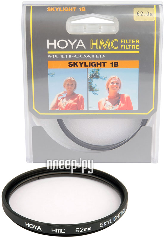 Фотография Светофильтр 62мм HOYA HMC Skylight 1B 62mm Фото Светофильтр 62мм HOYA HMC Skylight 1B 62mm