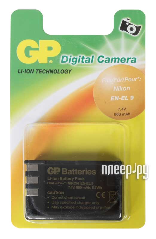 Фотография Аккумулятор GP EN-EL9 DNK009 Фото Аккумулятор GP EN-EL9 DNK009