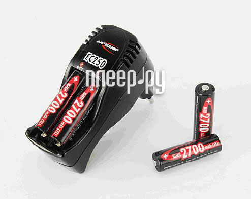 Фотография Зарядное устройство Ansmann EC250 + 4 ак. AA 2700 mAh (R007023 Фото Зарядное устройство Ansmann EC250 + 4 ак. AA 2700 mAh (R007023