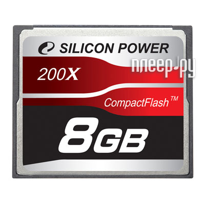 Фотография Карта памяти 8Gb - Silicon Power 200x Professional - Compact Flash SP008GBCFC200V10 Фото Карта памяти 8Gb - Silicon Power 200x Professional - Compact Flash SP008GBCFC200V10