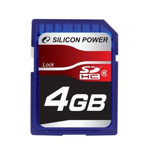    4Gb - Silicon Power High-Capacity Class 6 - Secure Digital SP004GBSDH006V10