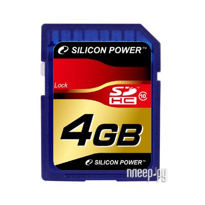    4Gb - Silicon Power High-Capacity Class 10 - Secure Digital SP004GBSDH010V10