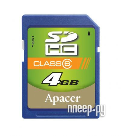 Фотография Карта памяти 4Gb - Apacer Hight-Capacity Class 6 - Secure Digital AP4GSDHC6-R Фото Карта памяти 4Gb - Apacer Hight-Capacity Class 6 - Secure Digital AP4GSDHC6-R