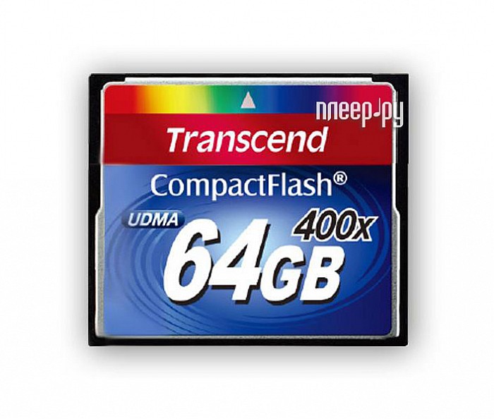 ���� ����� ������ 64Gb - Transcend 400x Extreme Speed - Compact Flash TS64GCF400