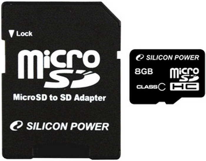   8Gb - Silicon Power - Micro Secure Digital HC Class 6 SP008GBSTH006V10-SP
