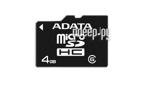   4Gb - A-Data - Micro Secure Digital HC Class 6 AUSDH4GCL6-R
