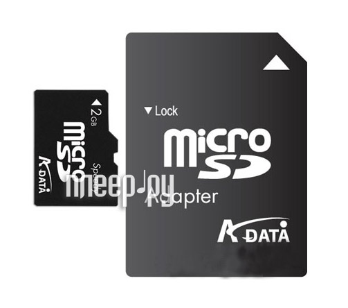 Фотография Карта памяти 2Gb - A-Data - Micro Secure Digital AUSD2GZ-RA1 Фото Карта памяти 2Gb - A-Data - Micro Secure Digital AUSD2GZ-RA1