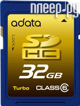 Фотография Карта памяти 32Gb - A-Data Hight-Capacity Class 6 - Secure Digital ASDH32GCL6-R Фото Карта памяти 32Gb - A-Data Hight-Capacity Class 6 - Secure Digital ASDH32GCL6-R