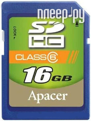    16Gb - Apacer Hight-Capacity Class 6 - Secure Digital AP16GSDHC6-R