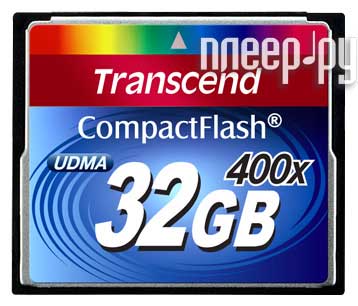 ���� ����� ������ 32Gb - Transcend 400x Extreme Speed - Compact Flash TS32GCF400