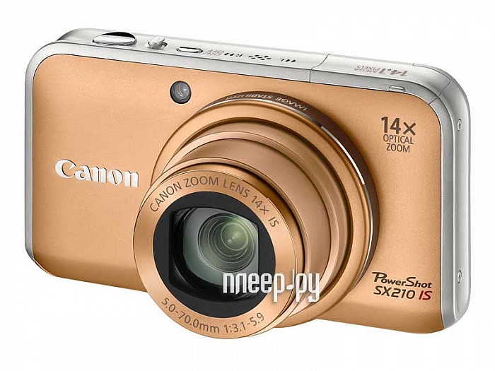 Фотография Фотоаппарат Canon PowerShot SX210 IS Gold Фото Фотоаппарат Canon PowerShot SX210 IS Gold