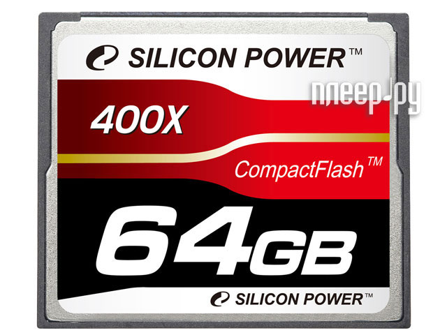    64Gb - Silicon Power 400X Professional - Compact Flash SP064GBCFC400V10