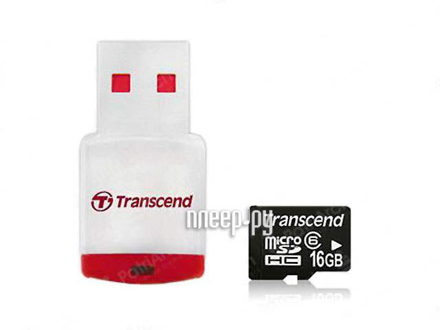    16Gb - Transcend - Micro Secure Digital HC Class 2 TS16GUSDHC2-P3 c -