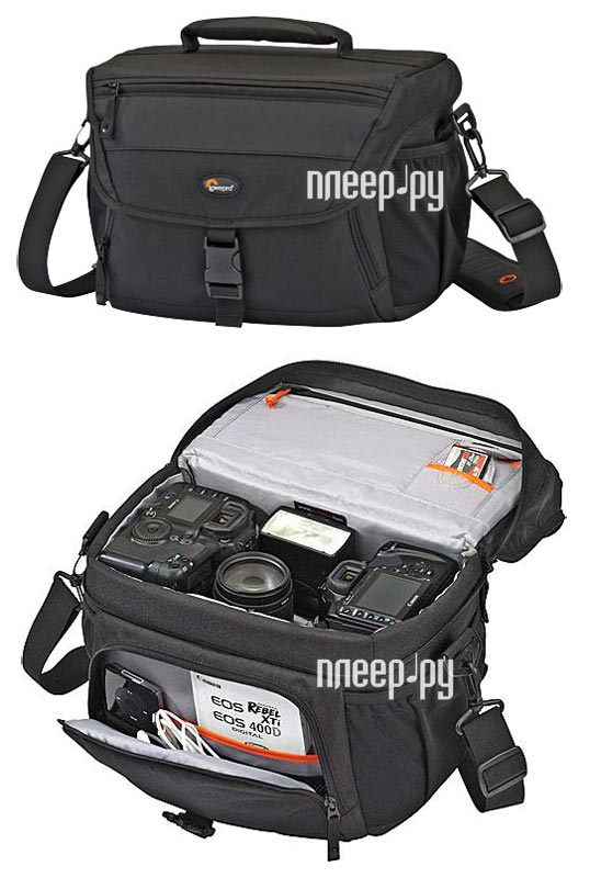 Фотография Сумки, чехлы для фото- и видеотехники LowePro Nova 190 AW Black Фото Сумки, чехлы для фото- и видеотехники LowePro Nova 190 AW Black