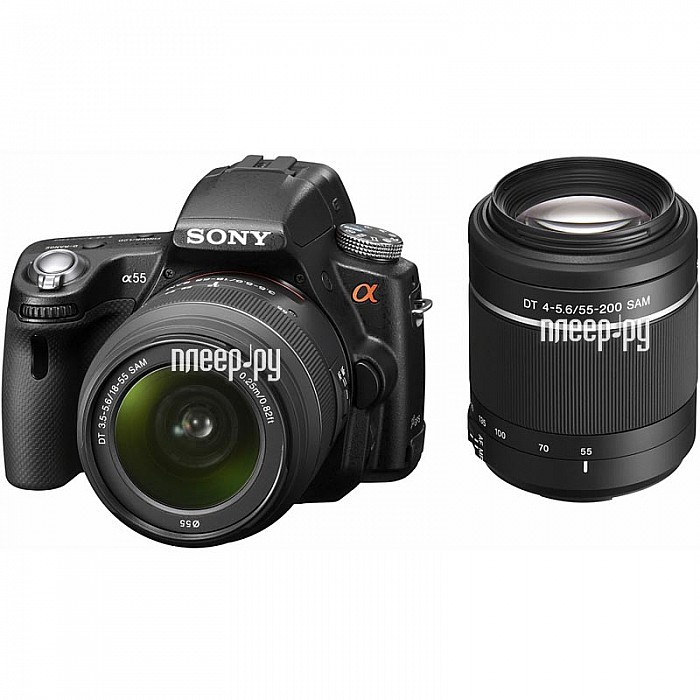Фотография Фотоаппарат Sony Alpha SLT-A55V Kit SLT-A55VY 18-55, 55-200 мм Фото Фотоаппарат Sony Alpha SLT-A55V Kit SLT-A55VY 18-55, 55-200 мм