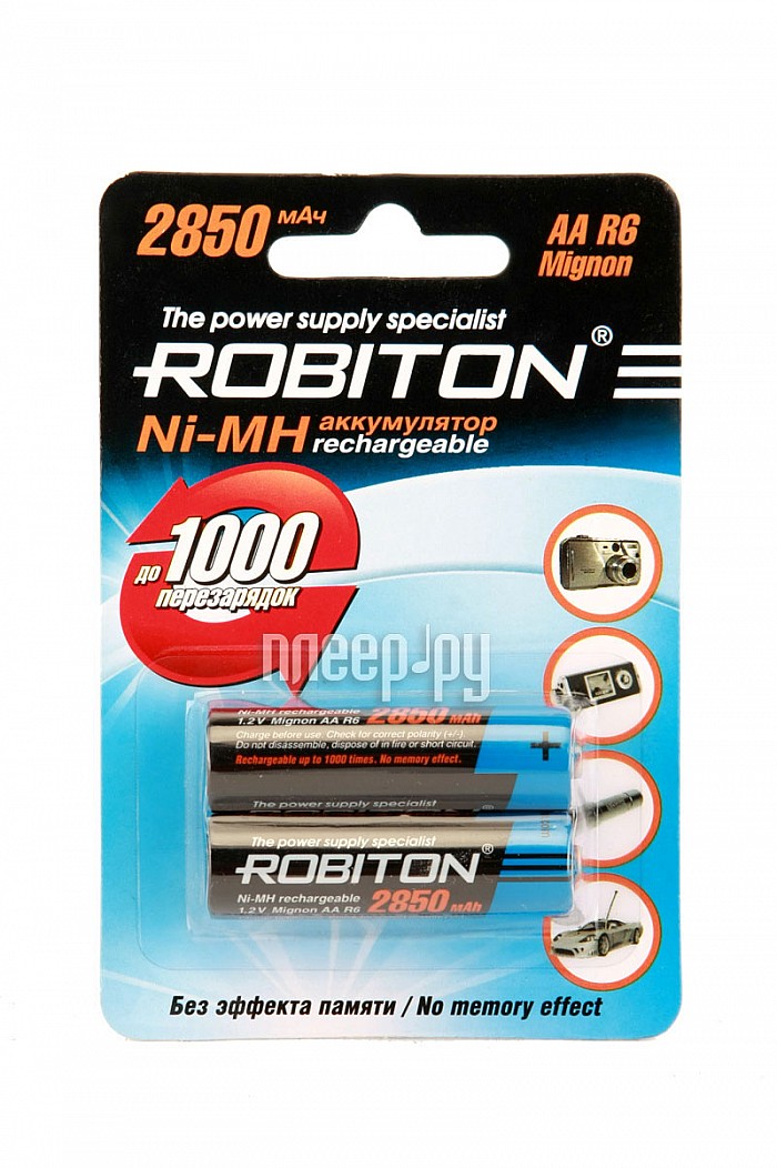   AA - Robiton 2850 mAh Ni-MH (2 