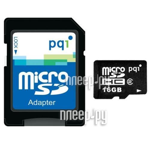    16Gb - PQI - Micro Secure Digital HC Class 2 in SD