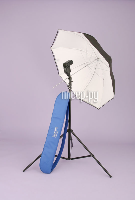 Фотография светоотражатели, лайт-диски Lastolite Umbrella Kit 80cm 2475 - зонт, штатив, держатель Фото светоотражатели, лайт-диски Lastolite Umbrella Kit 80cm 2475 - зонт, штатив, держатель