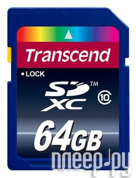    64Gb - Transcend eXtended Capacity Class 10 - Secure Digital TS64GSDXC10