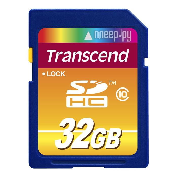 ���� ����� ������ 32Gb - Transcend Hight-Capacity Class 10 - Secure Digital TS32GSDHC10