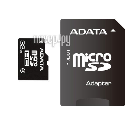    32Gb - A-Data - Micro Secure Digital HC Class 4 AUSDH32GCL4-RA1