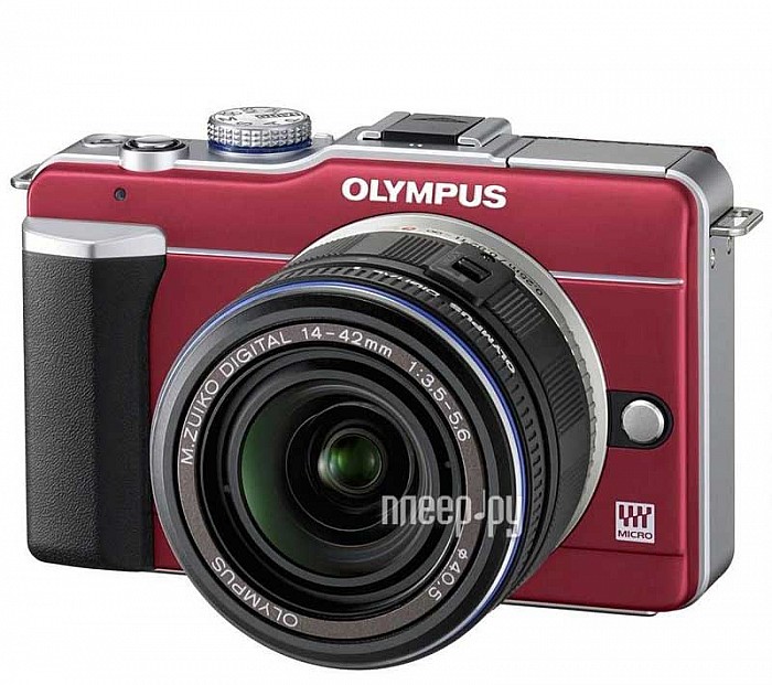   Olympus PEN E-PL1 Kit 14-42 mm Red-Black
