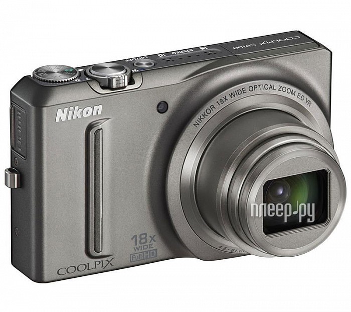 Фотография Фотоаппарат Nikon S9100 Coolpix Silver Фото Фотоаппарат Nikon S9100 Coolpix Silver