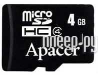   4Gb - Apacer - Micro Secure Digital HC Class 4 AP4GMCSH4-RA