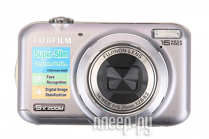 Фотография Фотоаппарат FujiFilm FinePix JX 400 Silver Фото Фотоаппарат FujiFilm FinePix JX 400 Silver
