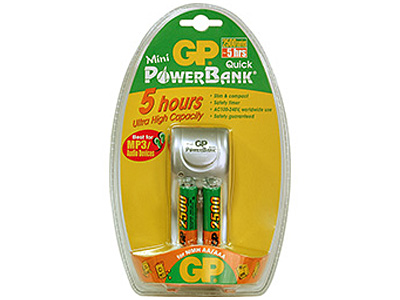    GP PowerBank Mini Quick + 2 . AA 2500 mAh (PB25GS250-2